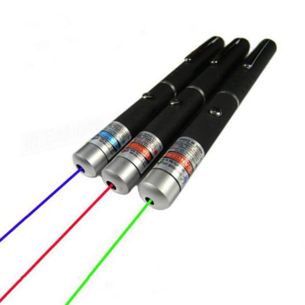 5mW Laser Point High Power 650nm green 532nm blue-violet 405nm Laser Point Pen Adjustable Burning Match Without Battery 2